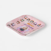 コーヒーラバー幽霊紙プレート子供へ誕生日 ペーパープレート (傾斜あり)