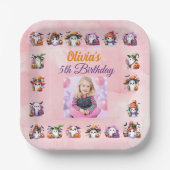 コーヒーラバー幽霊紙プレート子供へ誕生日 ペーパープレート (正面)