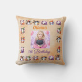 コーヒーラバー幽霊装飾用クッション誕生日デコール クッション (正面)