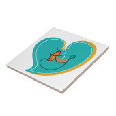 コーヒーラバーS muackSラテ タイル (側面)