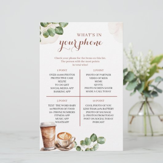 コーヒーラブあなたの電話ゲームの中にあるものを醸造している (スタンド正面)