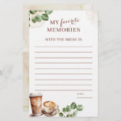 コーヒーラブが私の記憶ゲームをお気に入りの醸成している (正面/裏面)