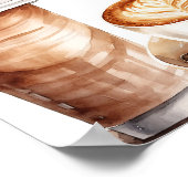 コーヒーラブが醸造しているブライダルシャワーウェルカムサイン ポスター (角)