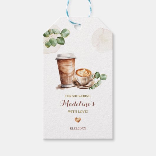 コーヒーラブが醸造中 ありがとうタグ ギフトタグ (正面)