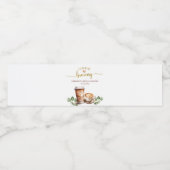 コーヒーラブは醸造ブライダルシャワーボトルラベル ペットボトルラベル (シングルラベル)