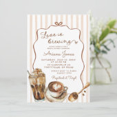 コーヒーラブイズブルーイングブライダルシャワー 招待状 (スタンド正面)