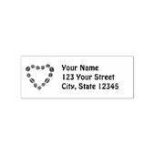 コーヒーラブコーヒー豆ハート ラバースタンプ (インプリント)