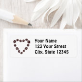 コーヒーラブコーヒー豆ハート ラベル (インサイチュ)