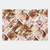 コーヒーラブスイートロマンチックパリ ラッピングペーパーシート (正面3)