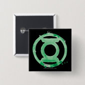 コーヒーランタンシンボル – 緑 缶バッジ (正面&裏面)