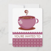 コーヒーランチョン招待状 招待状 (正面)