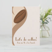 コーヒーランチョン招待状 招待状 (スタンド正面)