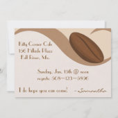 コーヒーランチョン招待状 招待状 (裏面)