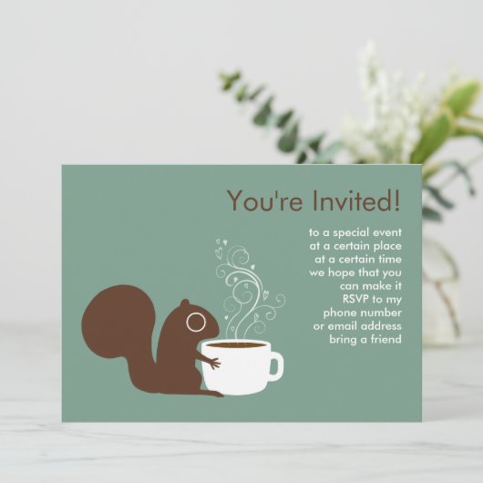 コーヒーリスのパーティーの発表 招待状 (スタンド正面)