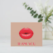 コーヒーリップキスキスポップ・アートのアートサンキュー ポストカード (スタンド正面)