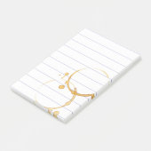 コーヒーリングや輪の汚れカフェインのジョークを並べた ポストイット (アングル)