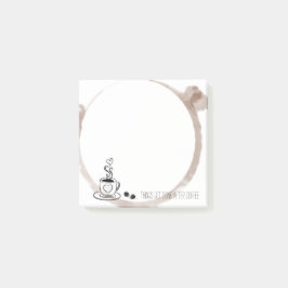 コーヒーリングや輪の汚れ ポストイット