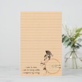 コーヒーリングや輪の芸術 便箋 (スタンド正面)