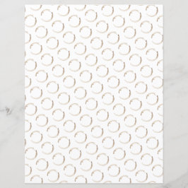 コーヒーリングや輪パターンブラウンホワイトモーニングおもしろい