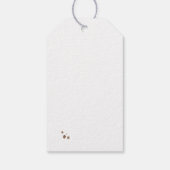 コーヒーリングや輪ブラウンホワイトアーティザンおもしろい ギフトタグ (裏面)