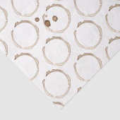 コーヒーリングや輪ブラウンホワイトアーティザンおもしろい 薄葉紙 (詳細)