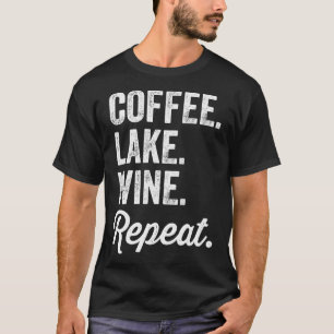 コーヒーレイクワインリピーター湖の恋人 Tシャツ