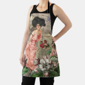 コーヒーレディビクトリアンーウーマンピンク教室 エプロン (インサイチュ)