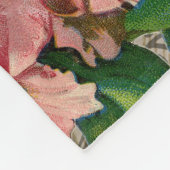 コーヒーレディビクトリアンーウーマンピンク教室 フリースブランケット (角)