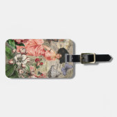 コーヒーレディビクトリアンーウーマンピンク教室 ラゲッジタグ (正面横)