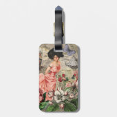 コーヒーレディビクトリアンーウーマンピンク教室 ラゲッジタグ (裏面縦)