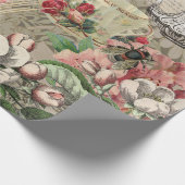 コーヒーレディビクトリアンーウーマンピンク教室 ラッピングペーパー (角)