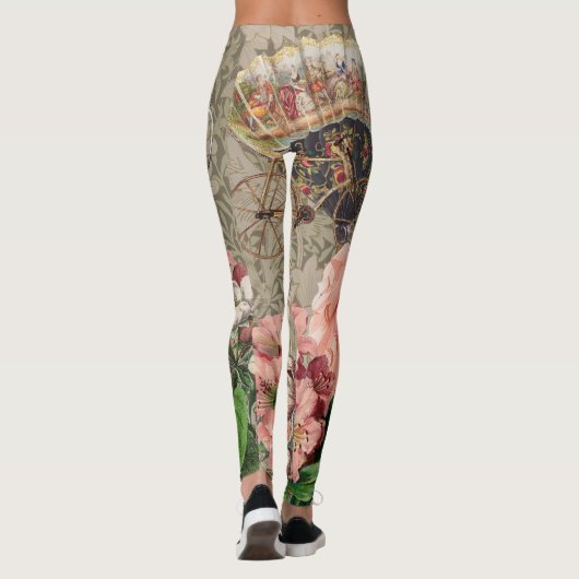 コーヒーレディビクトリアンーウーマンピンク教室 レギンス (裏面)