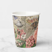 コーヒーレディビクトリアンーウーマンピンク教室 紙コップ (左)