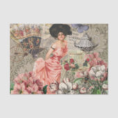 コーヒーレディビクトリアンーウーマンピンク教室 薄葉紙 (正面)