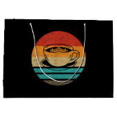 コーヒーレトロスタイルヴィンテージ ラージペーパーバッグ (裏面)