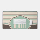 コーヒーレトロラベル デスクマット (キーボード&マウス)