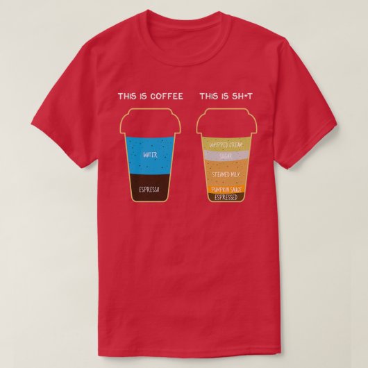 コーヒーレトロヴィンテージバリスタファンおもしろいスパー Tシャツ (デザイン正面)