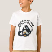 コーヒーレムールイラストレーションかわいいマダガスカル霊長類 Tシャツ (正面)