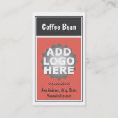 コーヒーロイヤリティのパンチカードの名刺 ロイヤリティカード (正面)