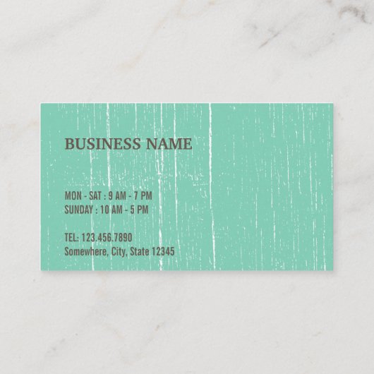 コーヒーロイヤリティカードヴィンテージグリーンウッド ロイヤリティカード (裏面)