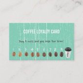 コーヒーロイヤリティカードヴィンテージグリーンウッド ロイヤリティカード (正面)