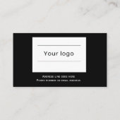 コーヒーロイヤリティカード、クリーンおよびシンプルブラックコーヒー ロイヤリティカード (裏面)