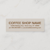 コーヒーロイヤリティカード(レトログレード) ロイヤリティカード (裏面)