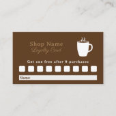 コーヒーロイヤリティカード 名刺 (正面)