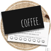 コーヒーロイヤリティパンチカード ロイヤリティカード