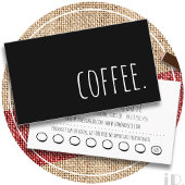 コーヒーロイヤリティパンチカード ロイヤリティカード
