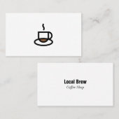 コーヒーロゴ名刺-カスタマイズ可能 名刺 (正面/裏面)