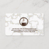 コーヒーロゴ |大理石 名刺 (裏面)