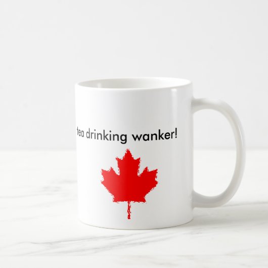 コーヒーロゴ、MapleLeafは、私飲んでいますcoを…絵を描きました コーヒーマグカップ (右)