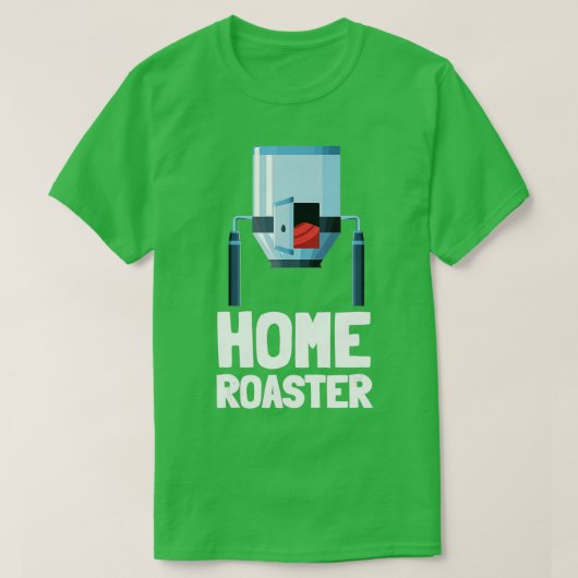 コーヒーロースター及びコーヒー焙煎バリスタアラビカ Tシャツ (デザイン正面)